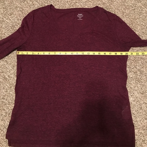 Marooon boyfriend cut women’s top - Picture 2 of 5